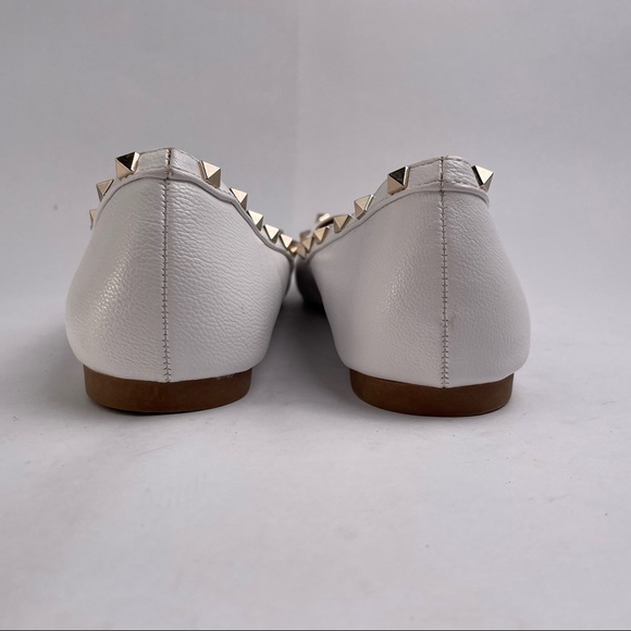 Esprit white studded Philomena flats with pointed toe - Picture 8 of 10